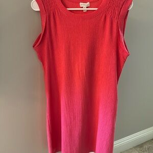 Hot pink Olivia Sky knee length dress. Size small.